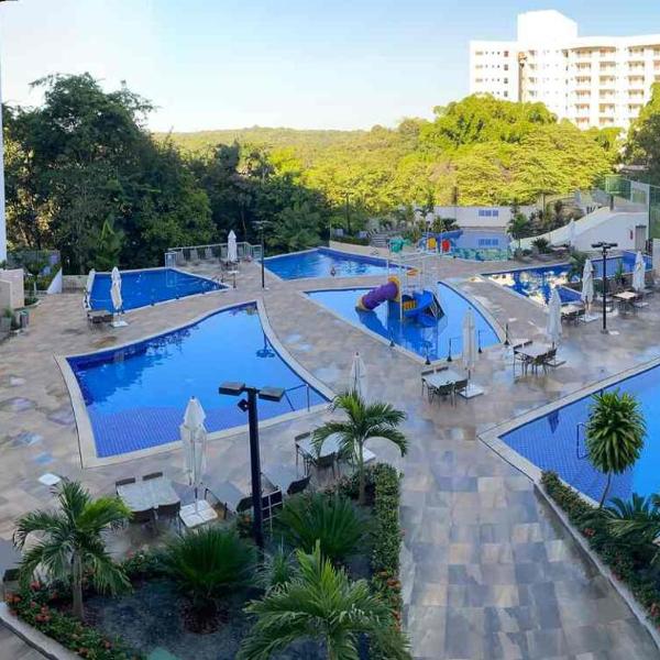Flat com parque aquatico