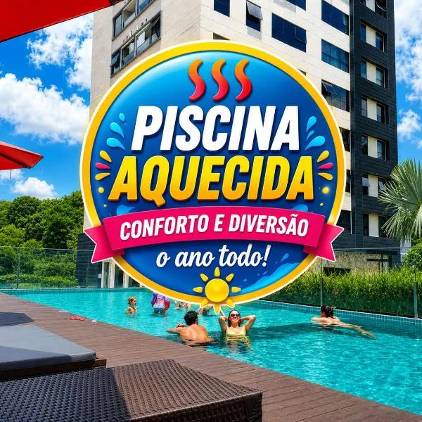 Loft Confort Praia Brava - Itajaí Camboriú com piscina panorâmica, hotel en Itajaí