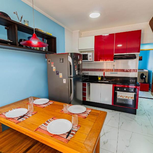 Flat com Piscina a 900m da Praia