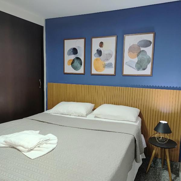 Flat com Piscina na Beira Mar
