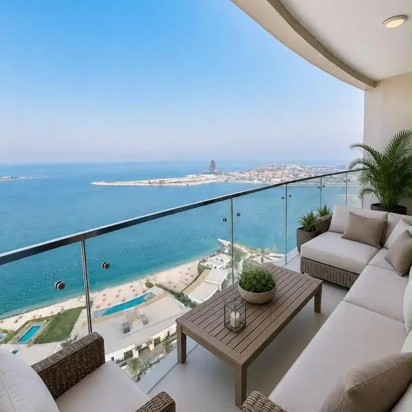 Premium 2BR Sea view Beach Front Infinity Pool,Lusail的飯店