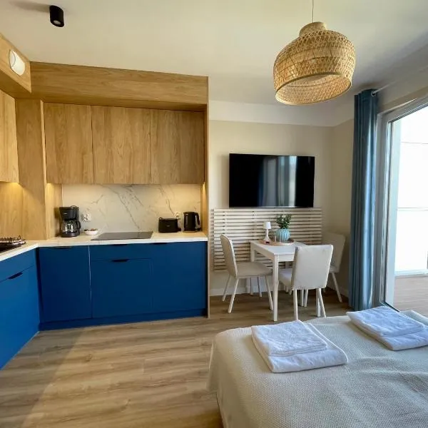 Błękit - baseny, sauny, jacuzzi, siłownia, bilard, sala zabaw, parking, do plaży 400m płaskie dojście, viešbutis mieste Jastrzębia Góra