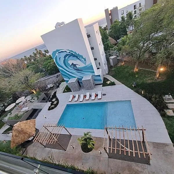 Modern Beach Apartment, Ocean View in Surf City, ξενοδοχείο σε El Zonte