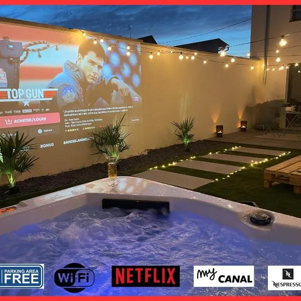 Full House, Jacuzzi, Netflix, 8 pers, free Parking 10' Colmar, hótel í Widensolen