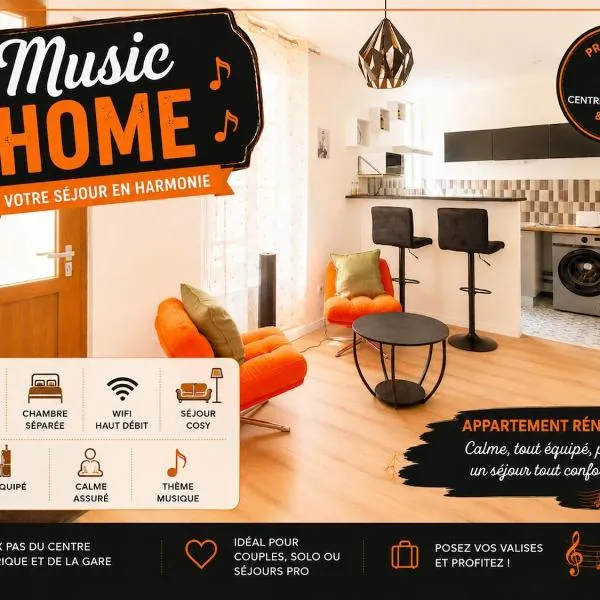 Music Home# Voyage en Harmonie# centre ville & Gare: Chalon-sur-Saône şehrinde bir otel