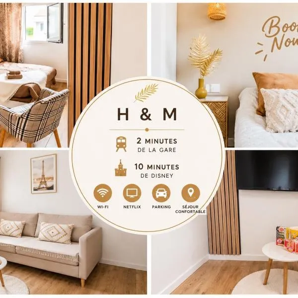 EASY CHECK-IN Studio Disney 10 min Parking Wifi Netflix, hotel in Bussy-Saint-Georges