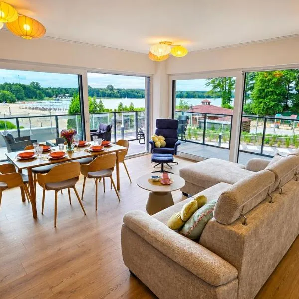 Złota Plaża Apartament Kwiecisty z widokiem na jezioro, hotell sihtkohas Boszkowo