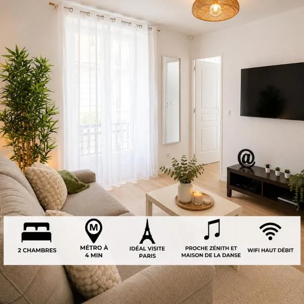 Appartement lumineux et moderne, proche transports โรงแรมในป็องแต็ง