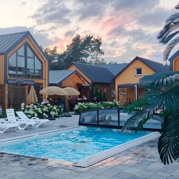VIP Double House przy Suntago ,Grabska Osada Apartamenty, hotel in Grabce-Towarzystwo
