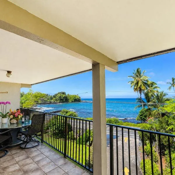 Tropical Paradise, Ocean Views, Birds, Sunsets, AC, 2 Mins from Beach - KP, hotel a Kailua-Kona