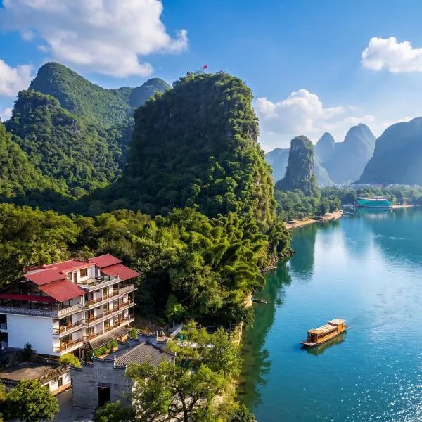Yangshuo River Lodge Hotel--English speaking team&Swimming pool&Activties organized&Free pick up from Airport or TS over 3 nights, hotel a Yangshuo