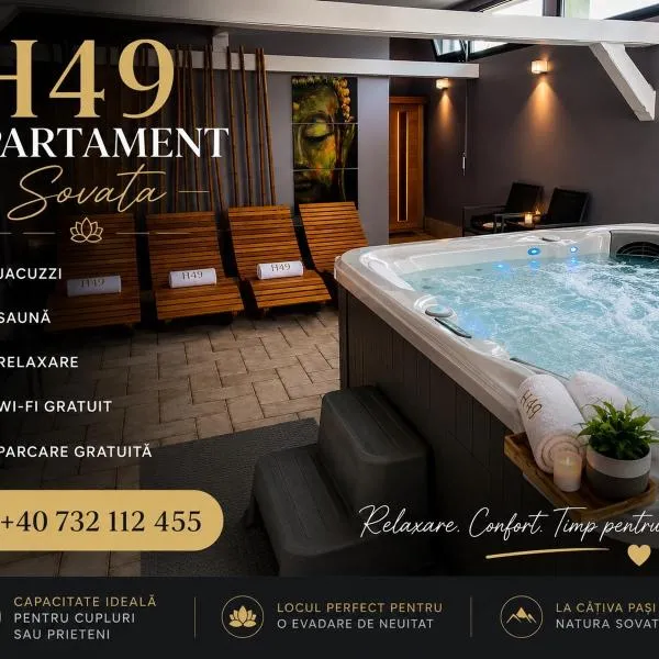 H49 Apartman Wellness & Spa - Adults only, hotelli kohteessa Sovata
