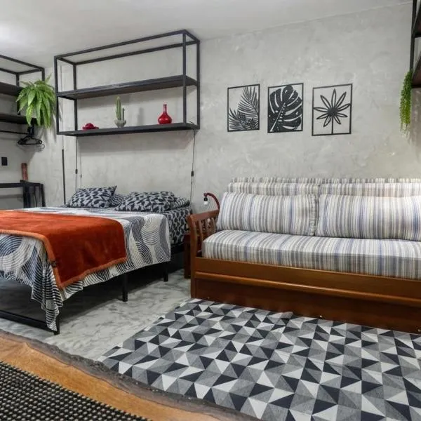 FLAT PALLADIUM - de frente, hotel em São Vicente