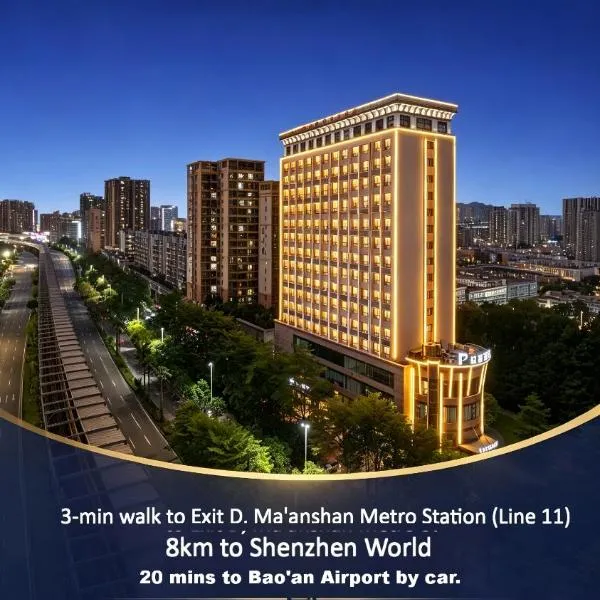 Paco Hotel World Exhibition Center Maanshan Metro Shenzhen, hotell i Shenzhen