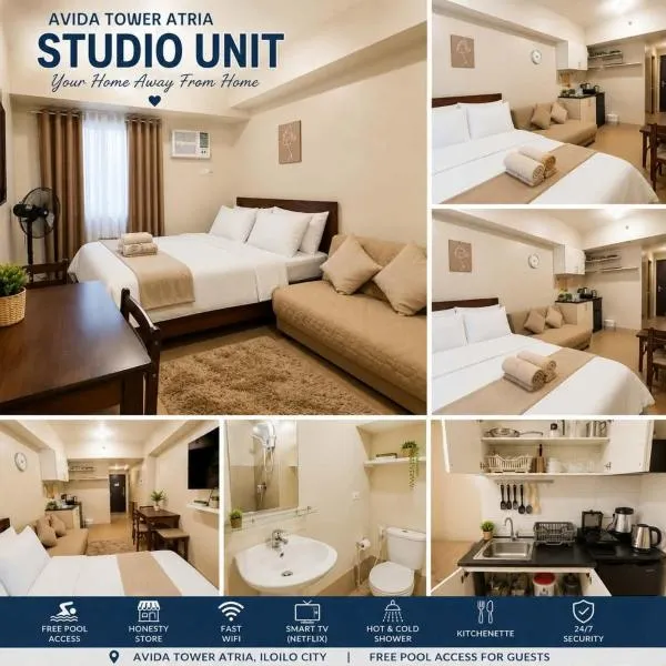 1116 Tower 4 Avida Atria Iloilo Comfy Cozy Central Studio Unit, khách sạn ở Iloilo City