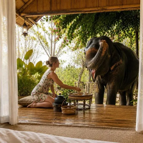 3 Pok Maewang jinxiang Gold elephant park, hotel in Ban Mae Sapok Noi