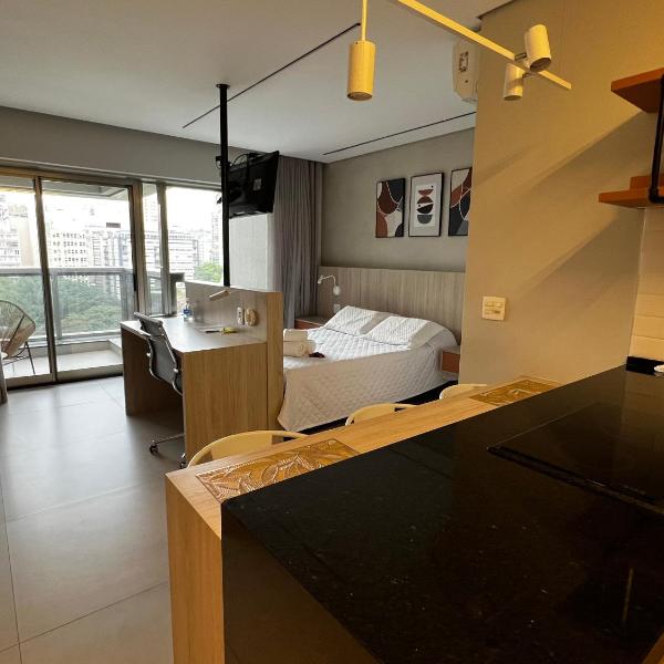 Apartamento no centro de São Paulo em prédio com lazer completo