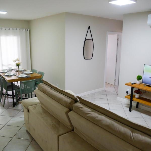 3 quartos para Família e amigos - 200m da Praia Central - Churrasqueira e Vista, com vaga de garagem exclusiva e KIT PRAIA - Perfeita localização
