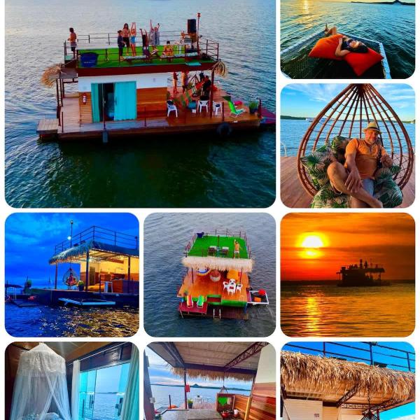 Casa Flutuante Ilha do amor vista incrivel Com cafe da manha e Wifi