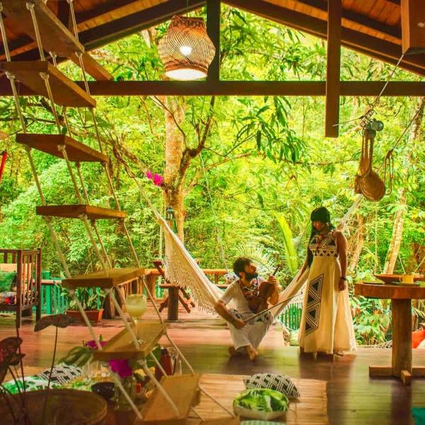 CASA DA ARVORE ALTER sonho na Amazonia 2min a pe da praia