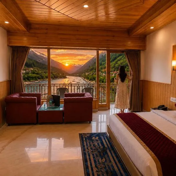 Himalayan River Resort, Manali #riverside #big private parking #scenic river & mountain view #open cafe #spacious room #big garden with campfire photo 2