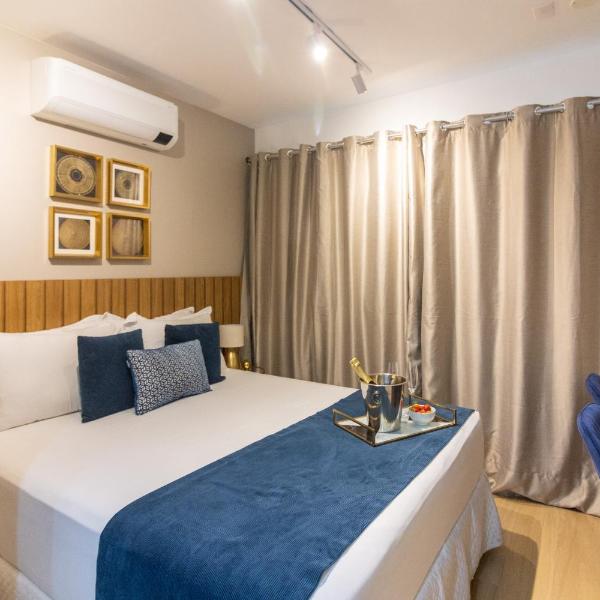 1221 - Studio totalmente equipado, próximo ao metrô e ao Shopping, com piscina e jacuzzi no Rooftop - Foto 2