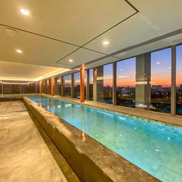 1221 - Studio totalmente equipado, próximo ao metrô e ao Shopping, com piscina e jacuzzi no Rooftop - Foto 4