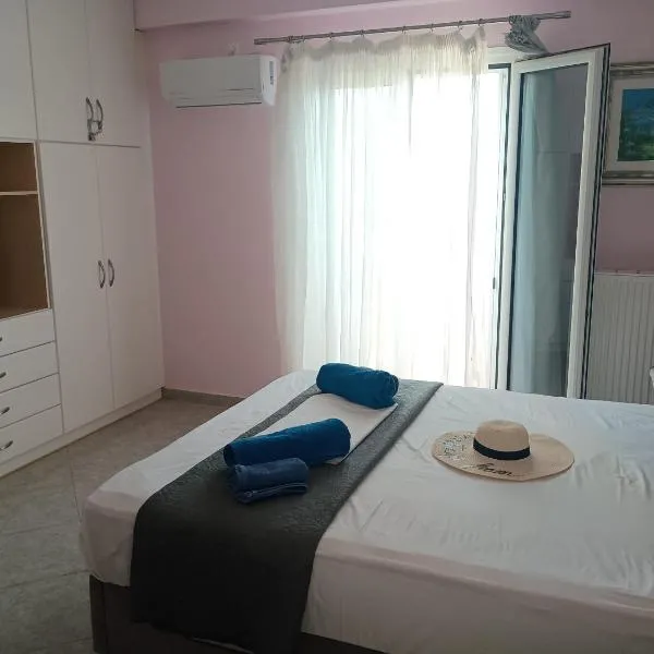 Trizinia view balcony, hotell Galatases