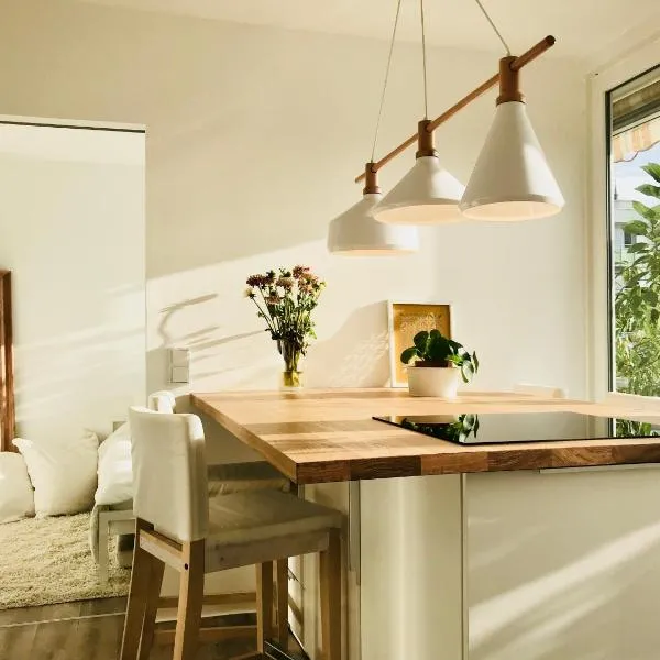 Mein SmartHome in Bonn mit Siebengebirgsblick & Klimaanlage、ボンのホテル