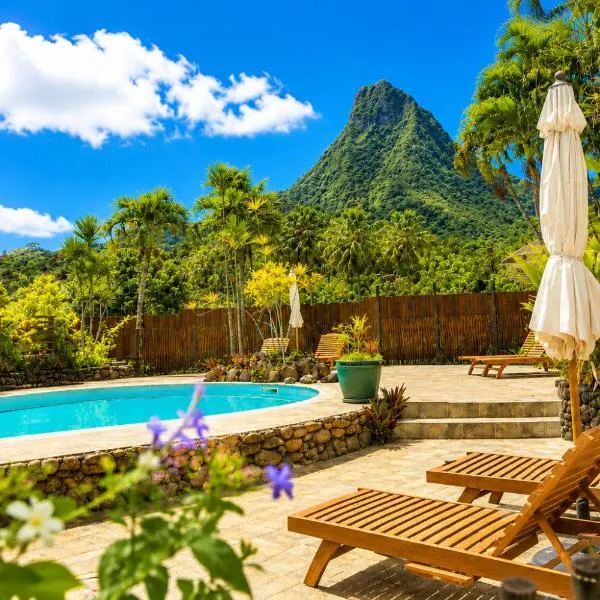 Eco Lodge Village Temanoha、Paopaoのホテル