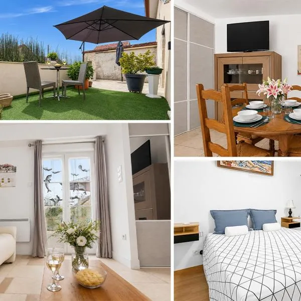 T2 Cosy Terrasse Parking Proche Dijon, hotell i Pichanges