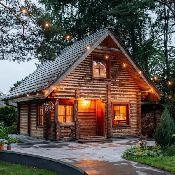 Seaside Log Cabin in the Pines Jurmala, hotell Jūrmalas