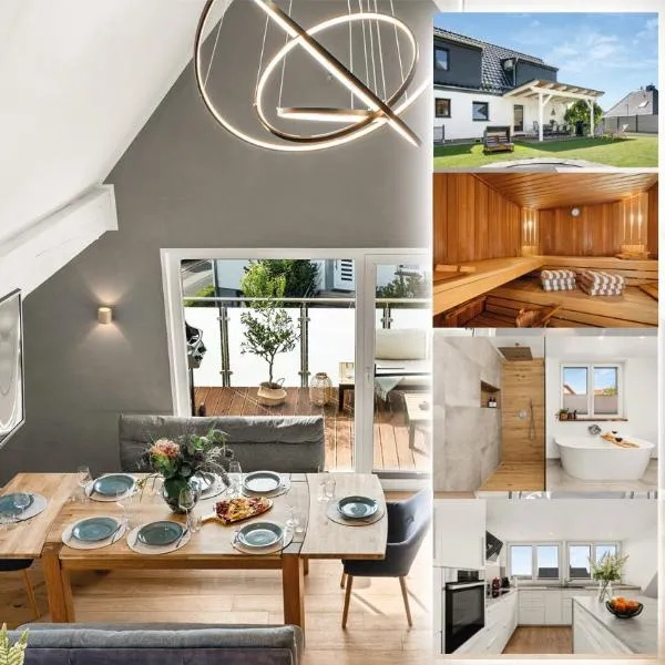 Premium FeelGood Ferienhaus - 212 qm - Sauna, Garten, Terrasse & Grill - Bis zu 13 Gäste - 2 Apartments - ideal für Familien & Gruppen: Schauenburg şehrinde bir otel