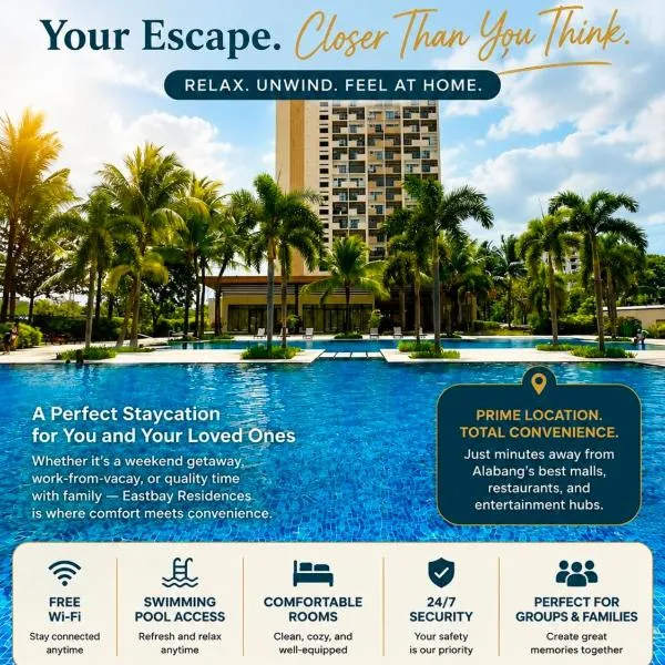 Staycation in Alabang by East Service Road, готель у Манілі