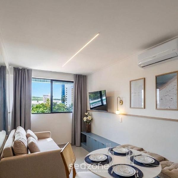Apt c/ vista da cidade a 150m da praia LOE0315