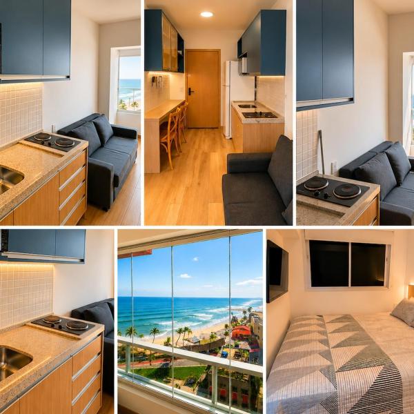 Smart Pituba , Ap vista para o mar com varanda