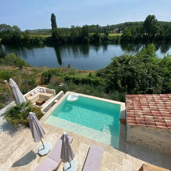 Maison au bord du Lot, hotel Bellefont-La Rauze városában