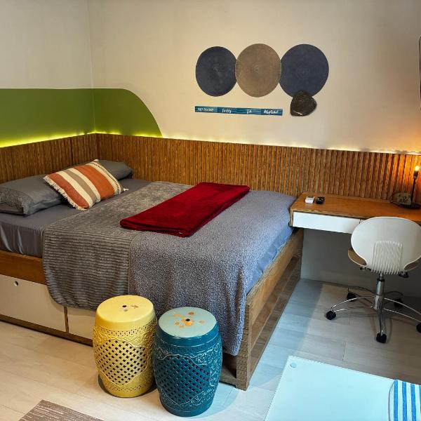 Studio privativo 3-Centro Balneário-1 quadra Mar