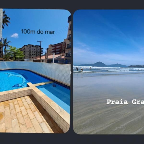 Ap 100m do mar - churrasqueira e piscina - Sirlei Ubatuba - Foto 4