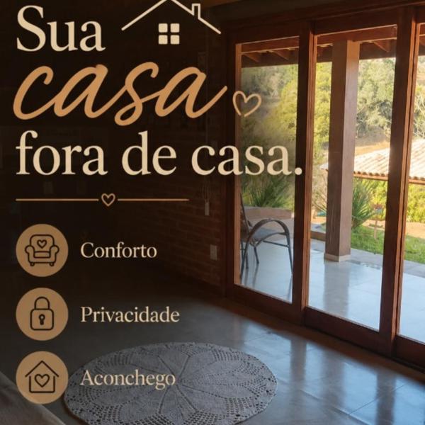 Chalé até 4 pessoas Ar quente e frio em 2 ambientes Experiência que vai te surpreender Leiam as avaliações