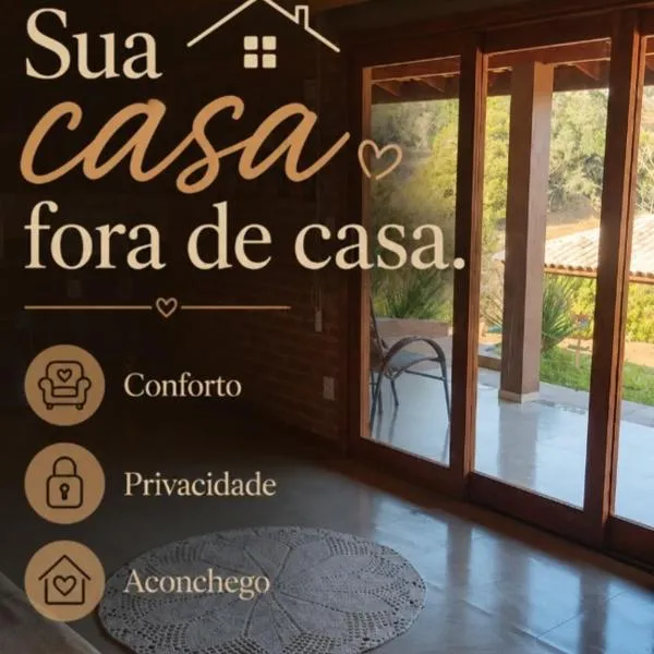 Chalé até 4 pessoas Ar quente e frio, hotel in Espirito Santo Do Pinhal