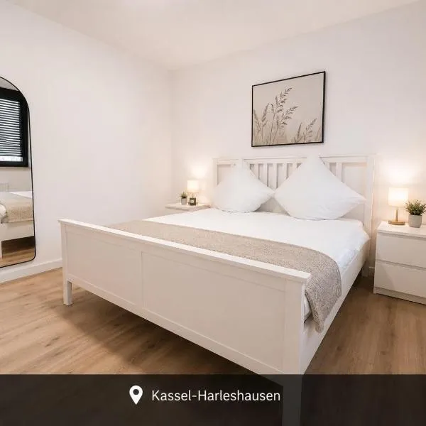 Ferienwohnung Kassel Harleshausen mit Ladesäule、カッセルのホテル