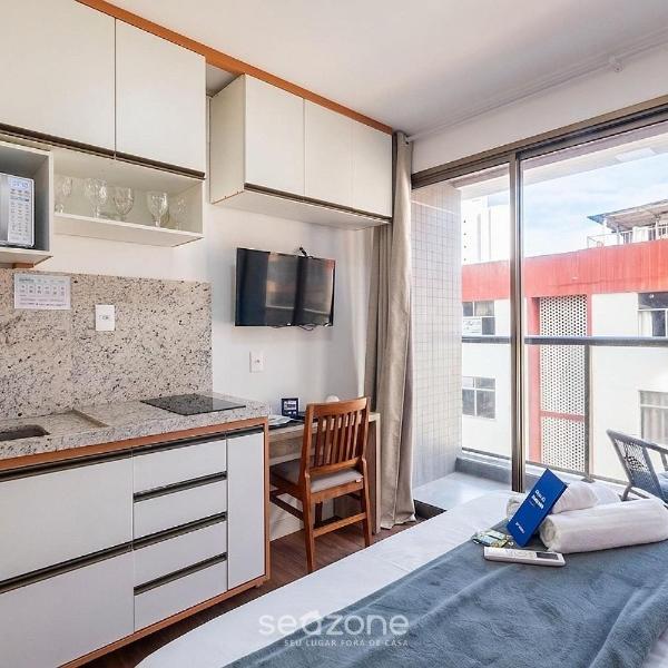 Studio em Cond. c/ Piscina perto da praia CAO0305
