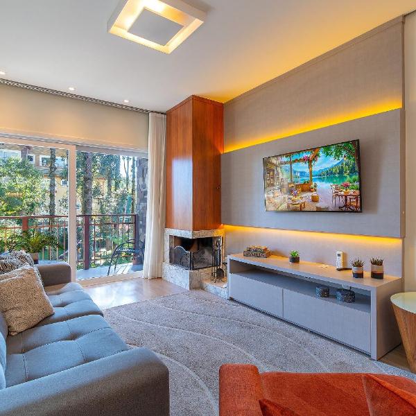 Apto LINDO com lareira, piscina aquecida e jacuzzi - Foto 3