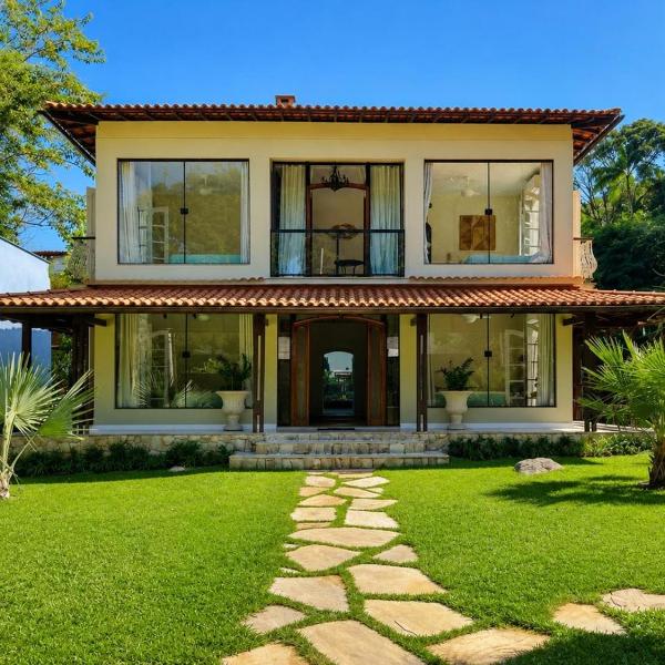 Casa Costa Dourado 8 suítes-praia particular - Condomínio Portal Verde e Mar - Mangaratiba