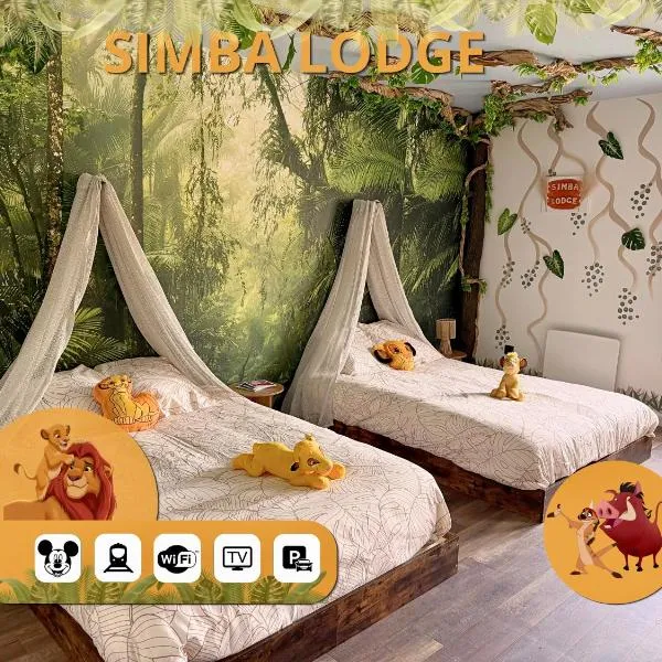 Simba Lodge - 8 minutes to Disneyland Paris, hotel i Bussy-Saint-Georges