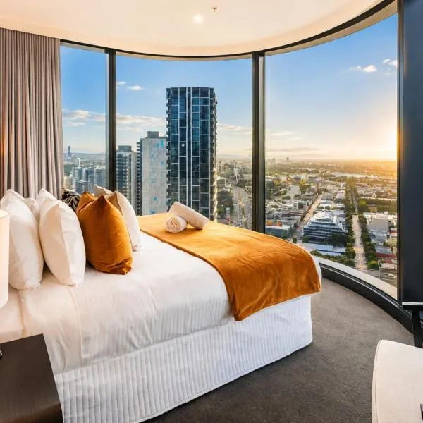Sky-High Luxury Southbank Heated Pool, Gym, Sauna, Steam, Bar, hotel a Melbourne