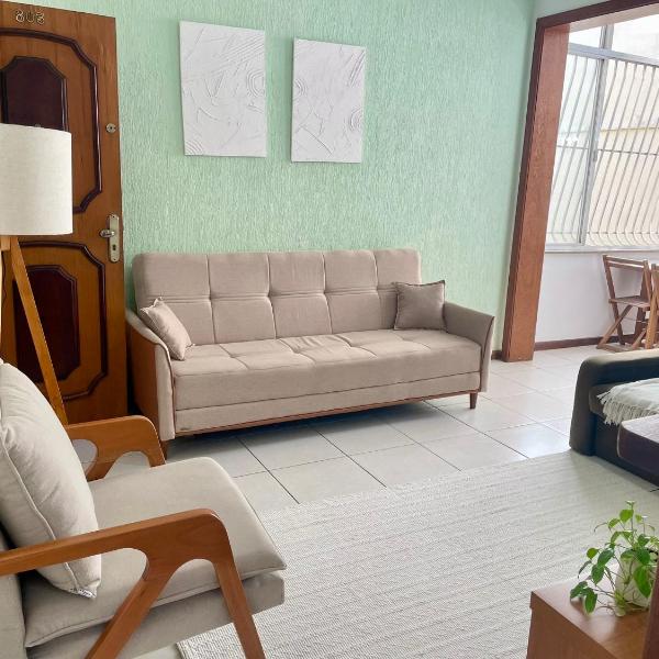 Flat Elegante na Praia com Vista