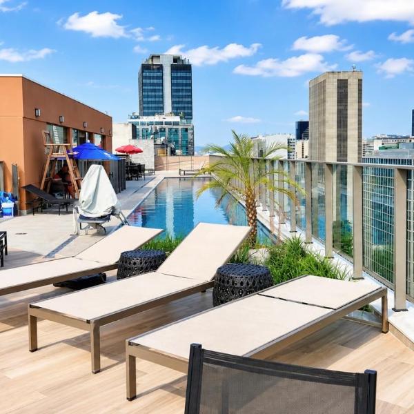 Flat Premium com piscina, Aeroporto SDU e Consulados