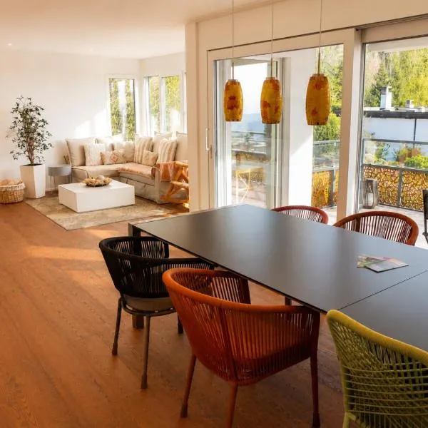 Swiss Horizon - Mythenblick - Modern 100m2 mit Alpenblick und Terrassen, hotell i Hinwil